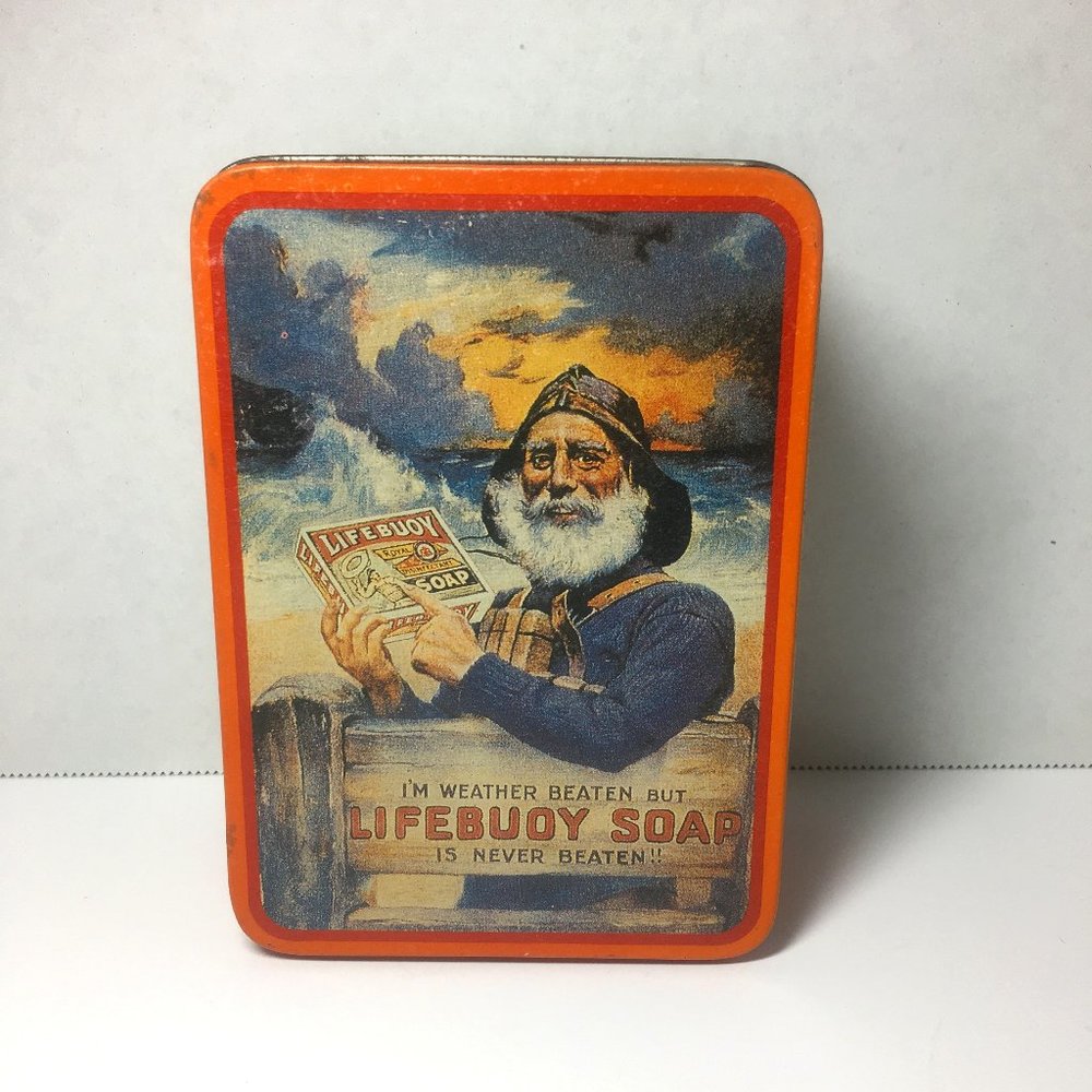 Vintage Lifebuoy Soap Metal Tin